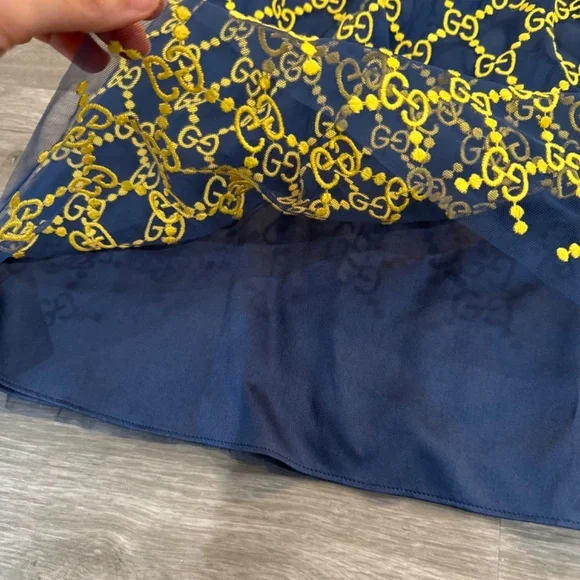 Price Drop ❤️ Gucci Tulle GG logo dress with sequin embroidery - Picture 6 of 14